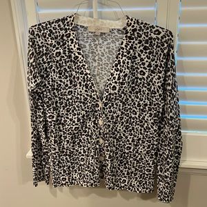 Animal print loft, sweater, size medium